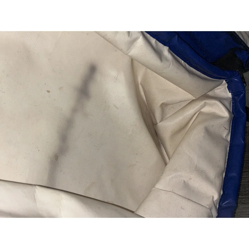 Vintage LL Bean Frost-Pak Cooler Bag 18in x14in Blue Insulated Boat Stains